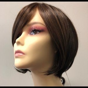 Wig-Human Hair Blended